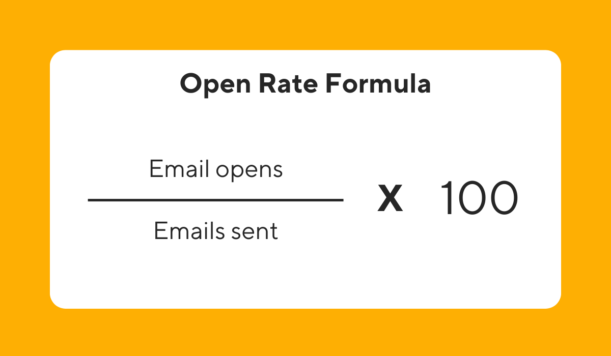 email open rate formula