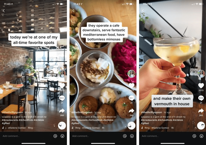 influencer posts for restaurants