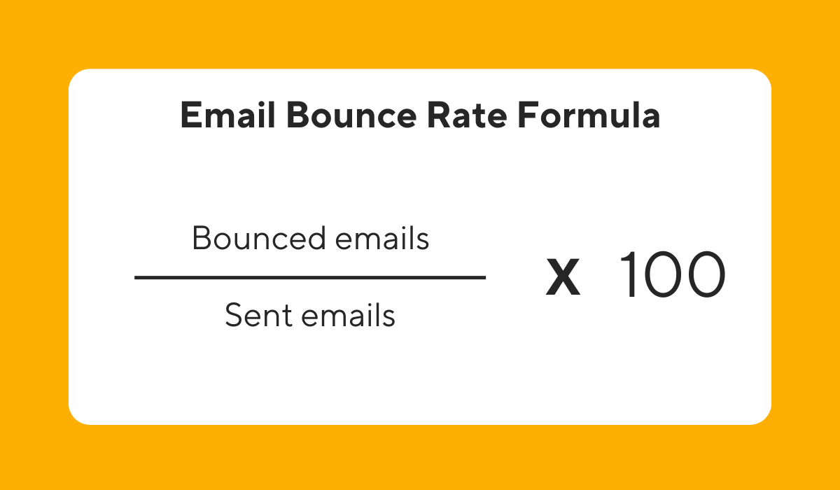 email bounce rate formula