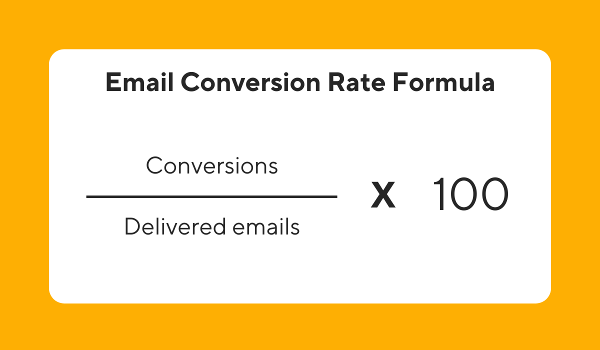 email conversion rate formula