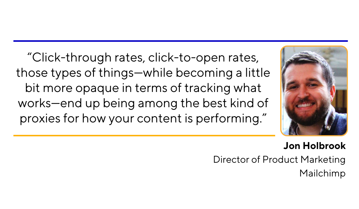 quote about the importance of tracking email click-through rate